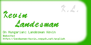 kevin landesman business card